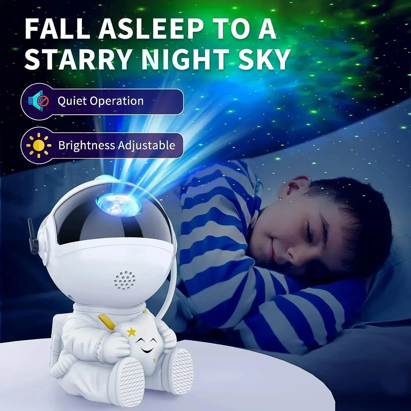 Star Projector Galaxy Night Light LED Astronaut Space Projector