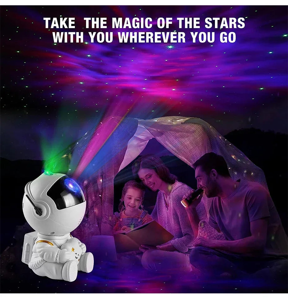 Star Projector Galaxy Night Light LED Astronaut Space Projector