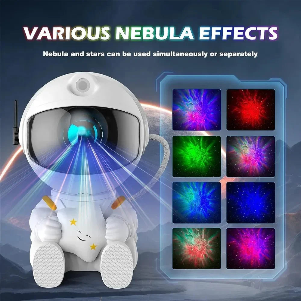 Star Projector Galaxy Night Light LED Astronaut Space Projector