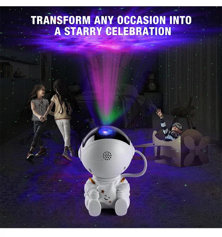 Star Projector Galaxy Night Light LED Astronaut Space Projector