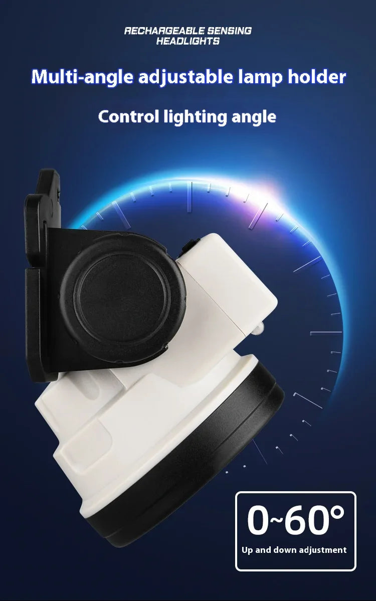 Super Bright LED Rechargeable High-power Headlight Fishing Lamp