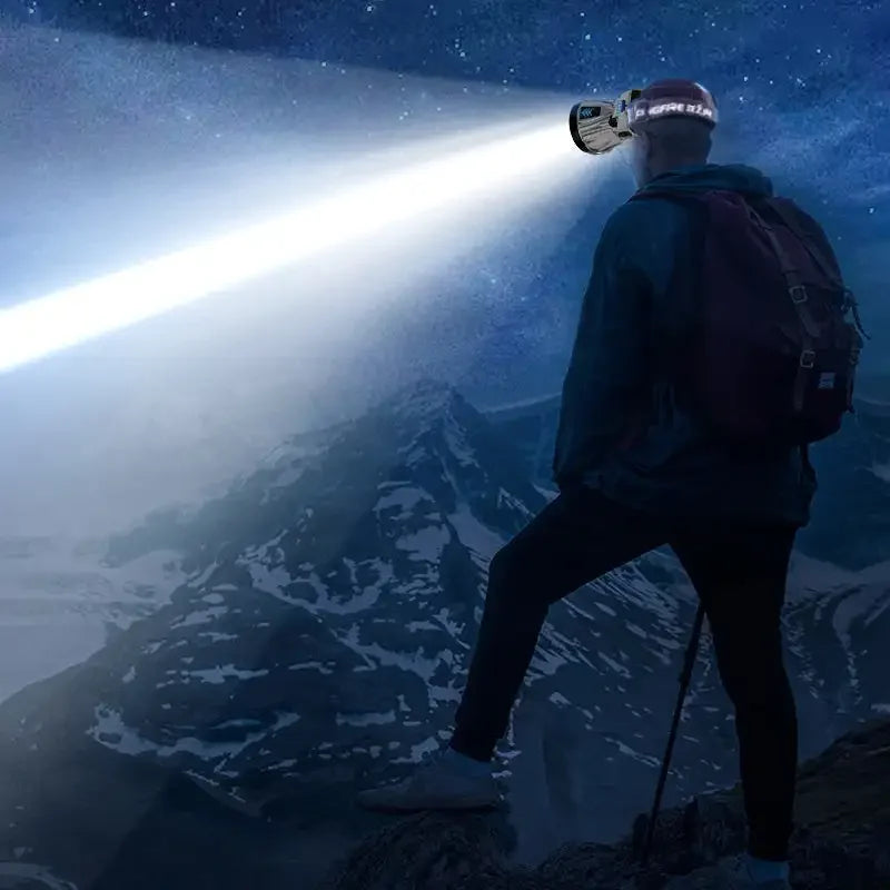 Super Bright LED Rechargeable High-power Headlight Fishing Lamp