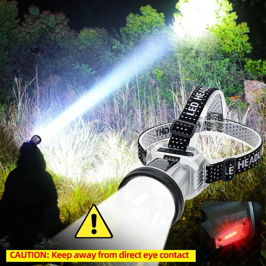 Super Bright LED Rechargeable High-power Headlight Fishing Lamp