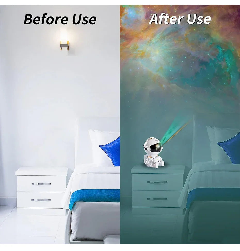 Star Projector Galaxy Night Light LED Astronaut Space Projector