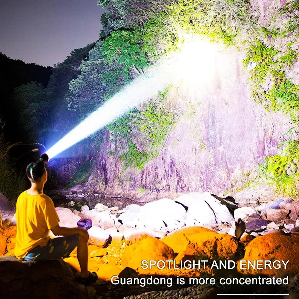 Super Bright LED Rechargeable High-power Headlight Fishing Lamp