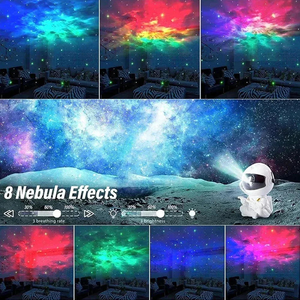Star Projector Galaxy Night Light LED Astronaut Space Projector
