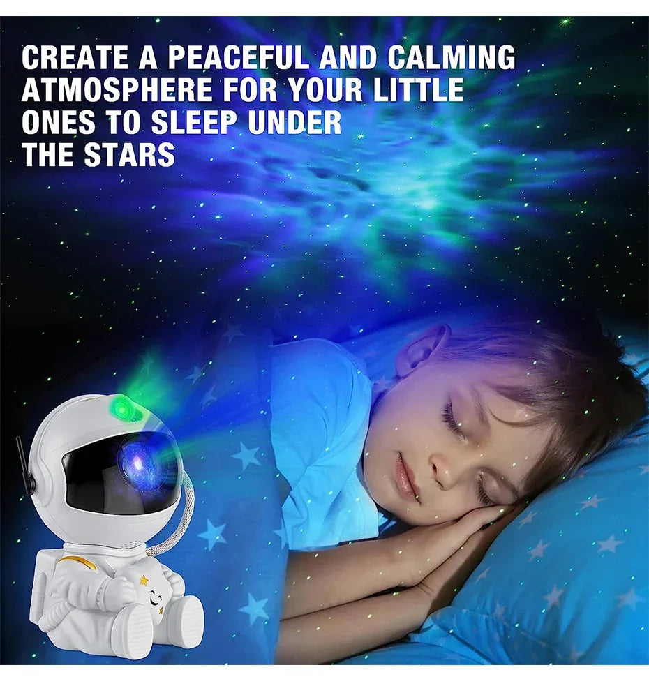 Star Projector Galaxy Night Light LED Astronaut Space Projector