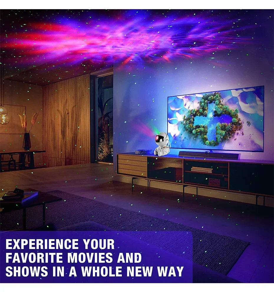 Star Projector Galaxy Night Light LED Astronaut Space Projector