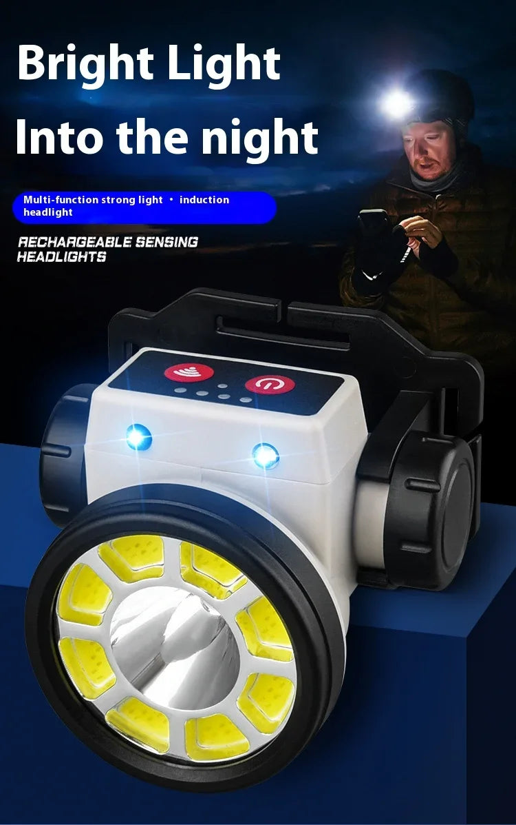 Super Bright LED Rechargeable High-power Headlight Fishing Lamp
